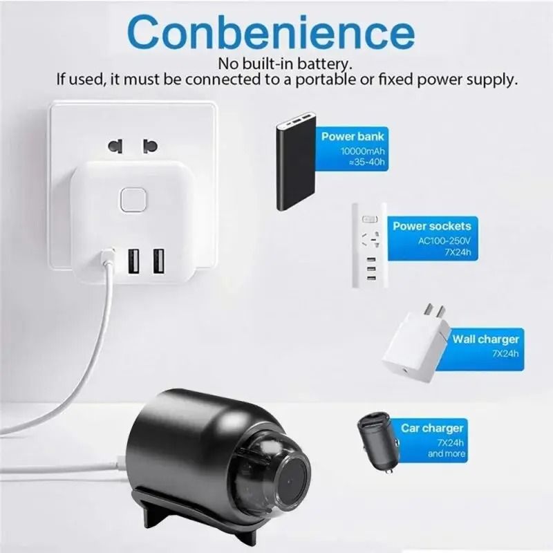 1080P Mini Surveillance Camera | Wireless Night Vision & Motion Detection