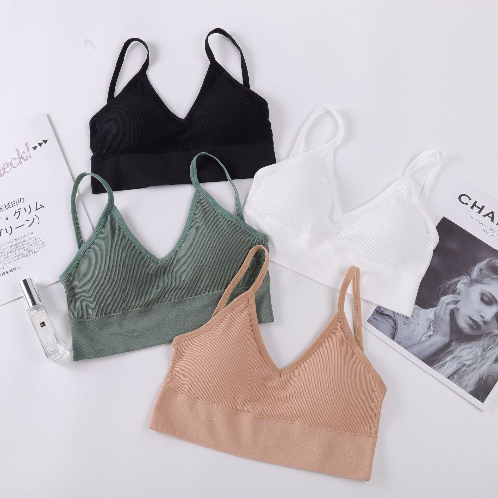 Low Back Sports Bra, Seamless Push Up Brassiere, Fitness Gym Bra for Women