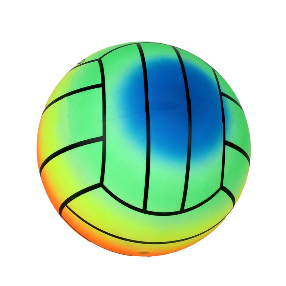 Rainbow Inflatable Beach Ball 22cm Thick PVC Pool and Beach Play Ball