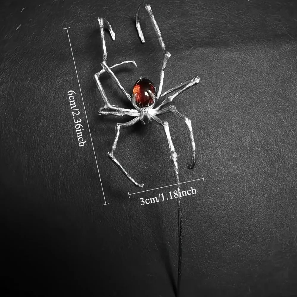 Gothic Dark Spider Crawl Pendants and Edgy Punk Aesthetic Jewelry Hardware