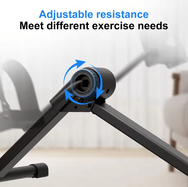 Under Desk Mini Exercise Bike Folding Pedal Exerciser with LCD Display for Leg and Arm Workouts