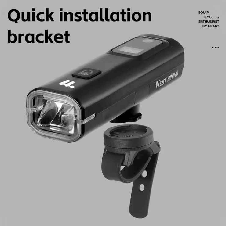 Intelligent Bike Headlight 400 Lumen Front Light with Quick Release Mount