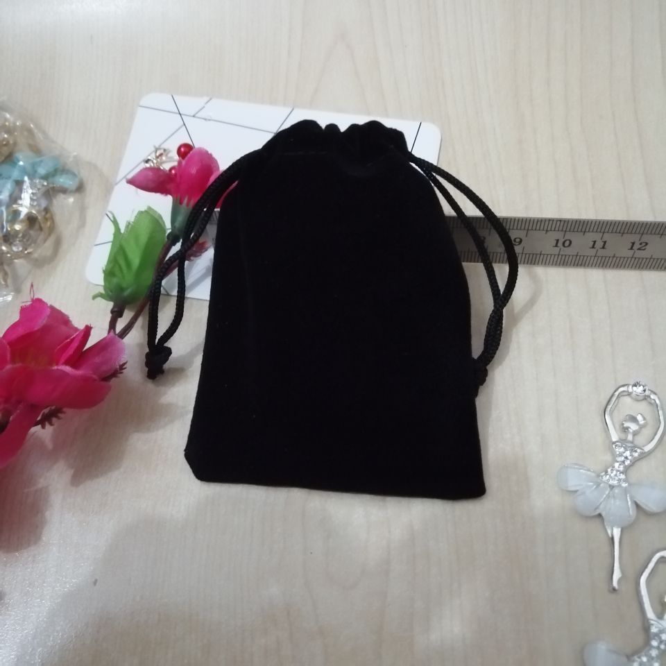 Jewelry Charms Velvet Bags Drawstring Gift Pouches Display Packaging