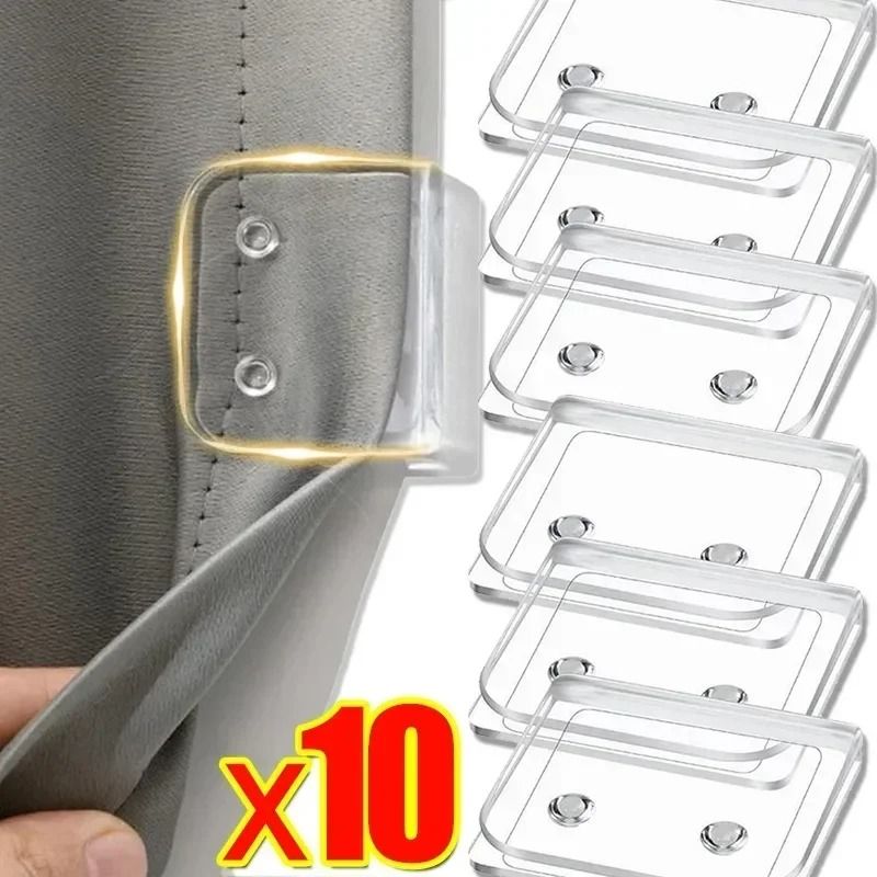 Shower Curtain Clips Non Punching Windproof Traceless Shading Cloth Hooks
