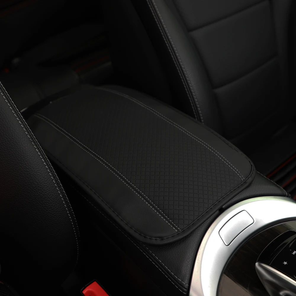 PU Leather Waterproof Car Armrest Cushion Pad