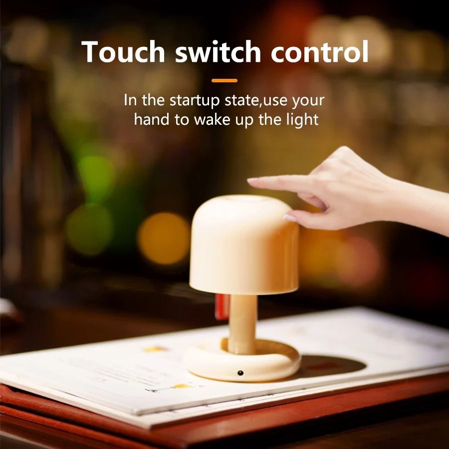 Rechargeable Mushroom Sunset Table Lamp USB LED Ambient Light