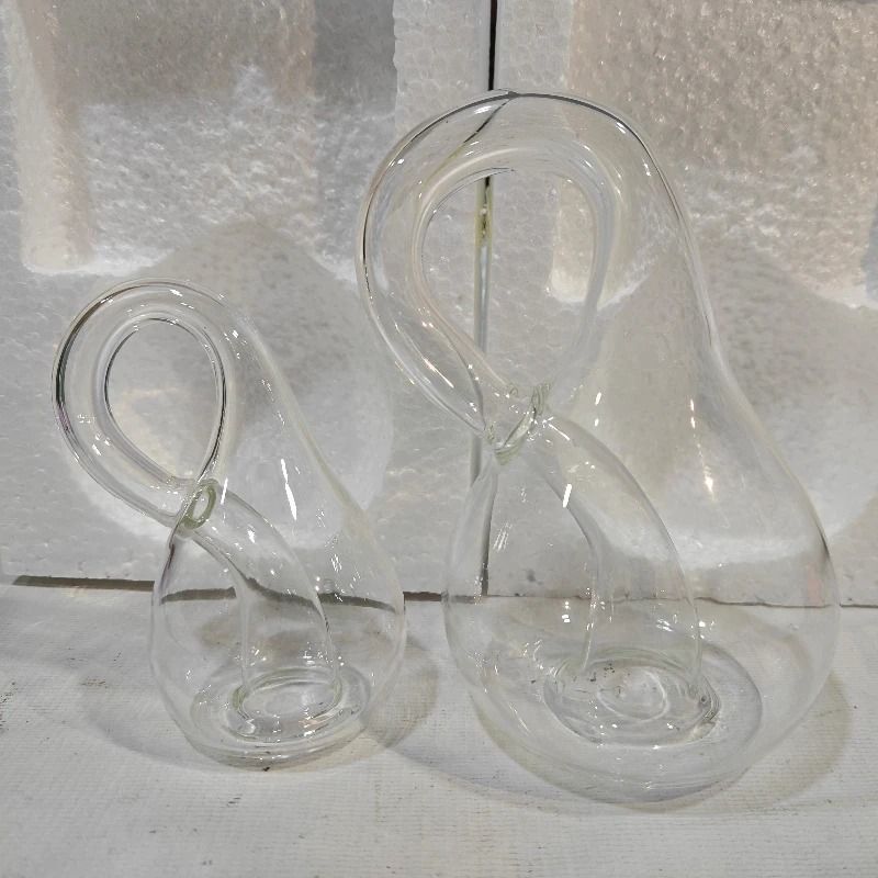 Mathematical Klein Bottle Glass Sculpture