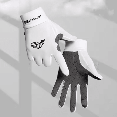 Ice Silk Full Finger Gloves Breathable Anti Slip Sunscreen Gloves for Cycling Fishing and Driving