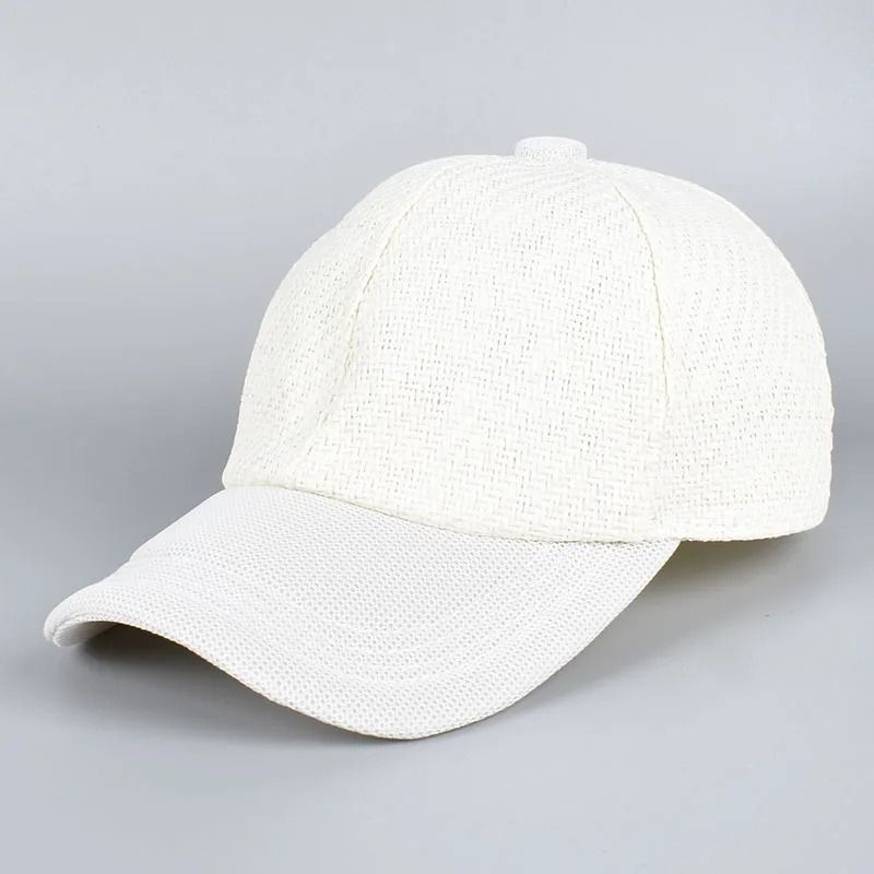 Straw Mesh Baseball Cap & Hybrid Sun Hat