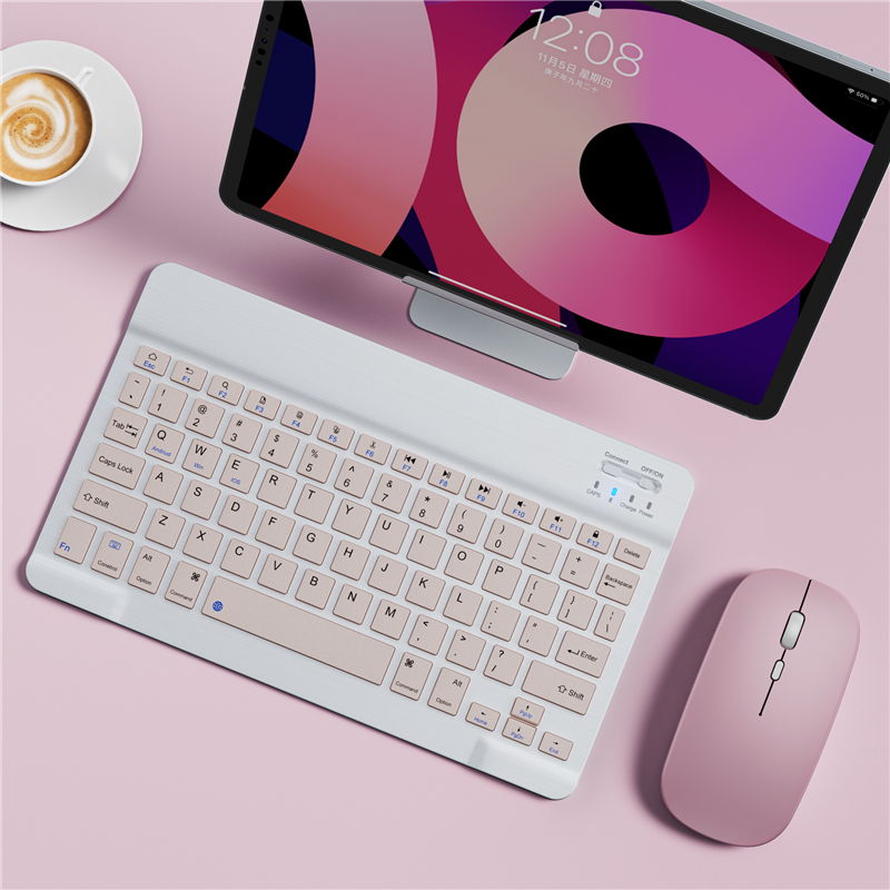 Ultra Slim Bluetooth Compatible Keyboard, Mini Wireless Keyboard for iPad iPhone Android Tablet Windows
