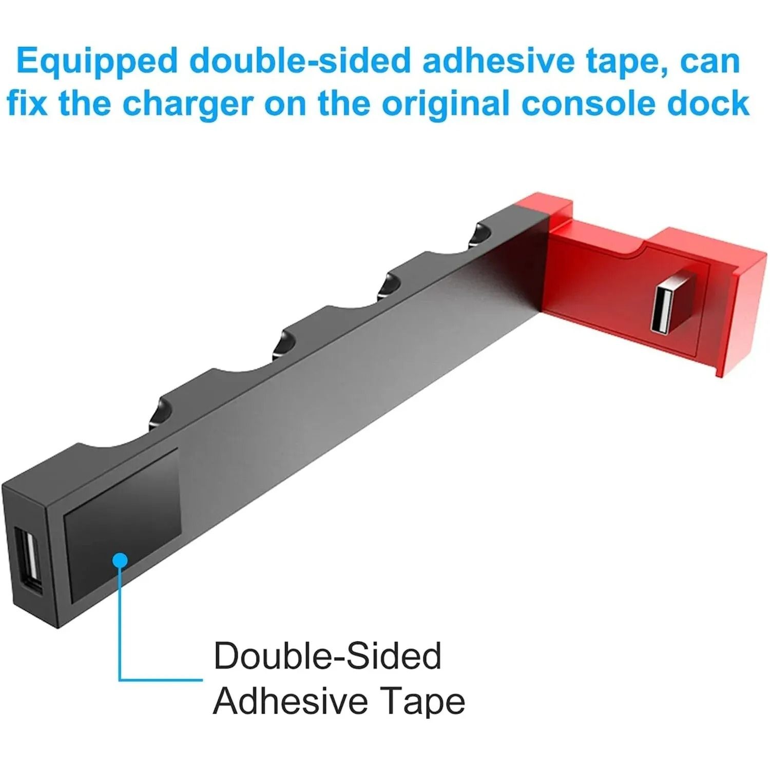JoyCon Charging Dock Station Compatible with Standard and OLED Models Charges Up to Four Controllers