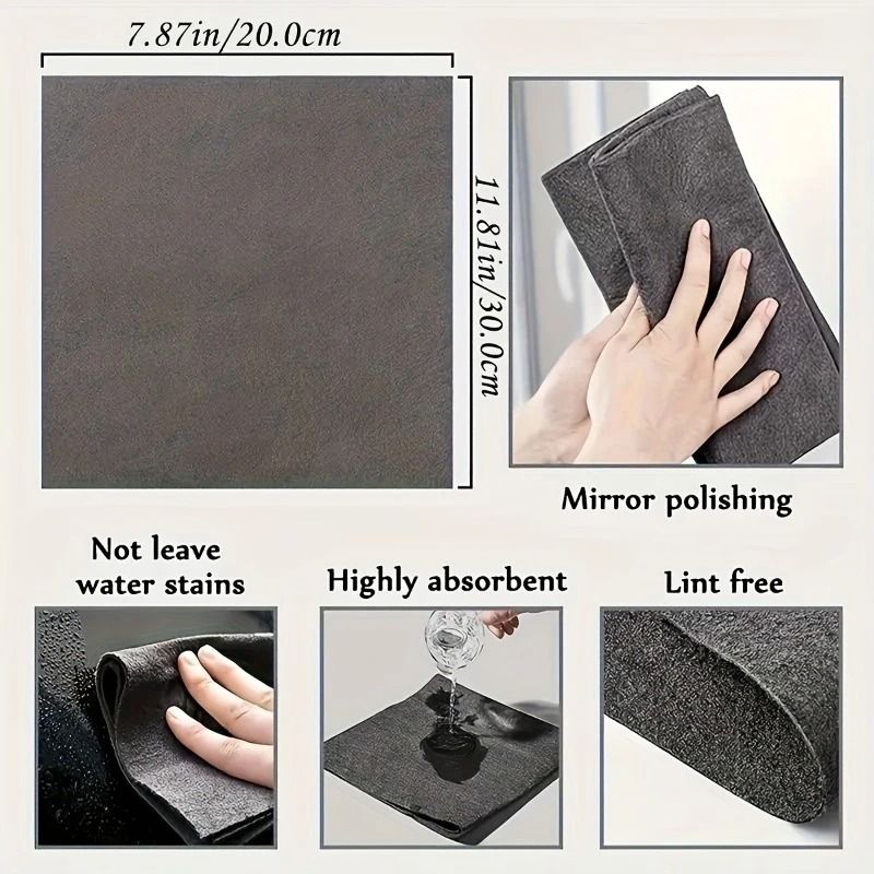 Magic Glass Cleaning Cloth – Thickened Streak-Free Towel & Reusable Dual-Sided Eraser