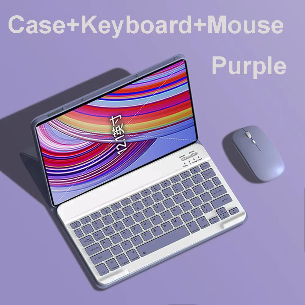 Xiaomi Redmi Pad Pro 12.1 Inch Case with Keyboard – Slim Protective Cover with Detachable Wireless Keyboard & Stand