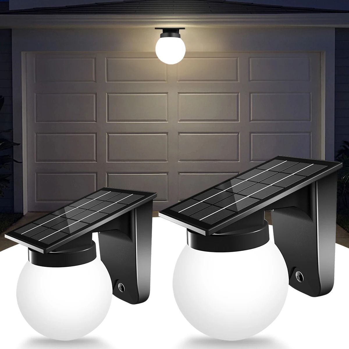 Solar Outdoor Wall Light | IP65 Waterproof Adjustable Brightness Landscape Lighting for Garden, Yard & Pathway