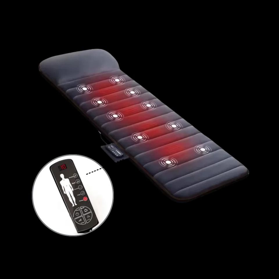 Electric Massage Mattress Full Body with Heating and Vibration Control