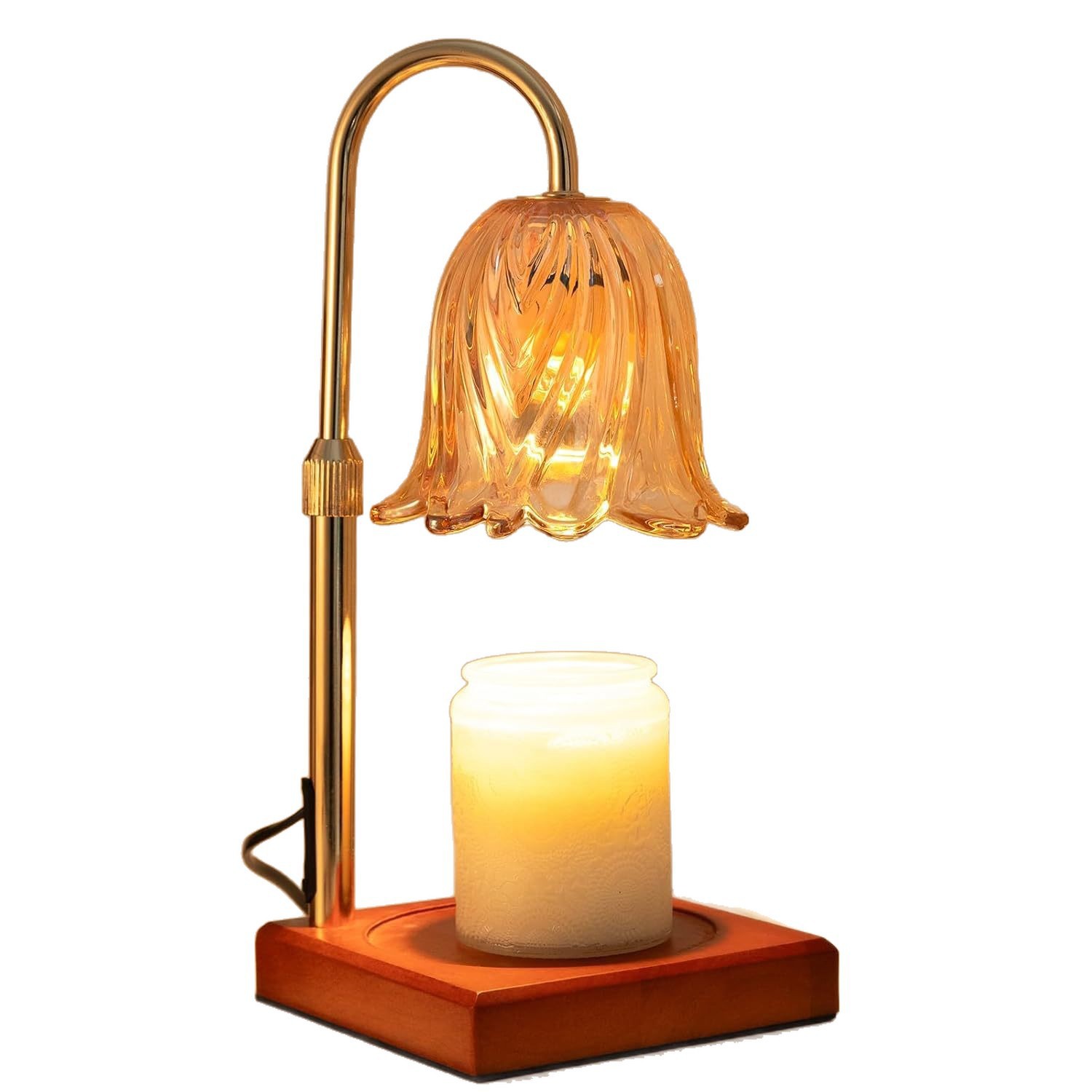 Aromatherapy Lamp with Timed Temperature Adjustment, American Retro Melted Wax Lamp for Bedroom
