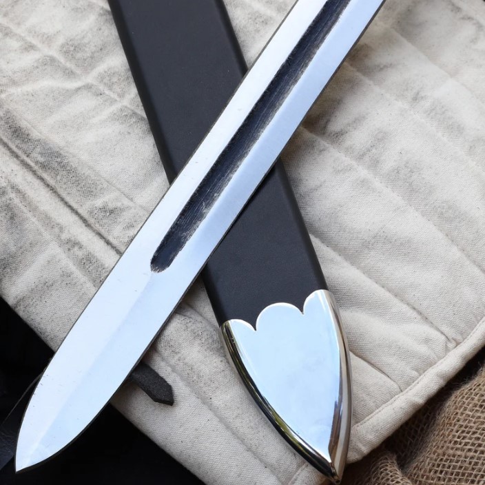 Secrecy on High Dual Tone Medieval Sword - Functioning Replica Full Tang Viking Sword