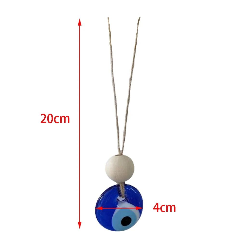 Turkish Evil Eye Wall Hanging Blue Glass Protection Charm Home Decor