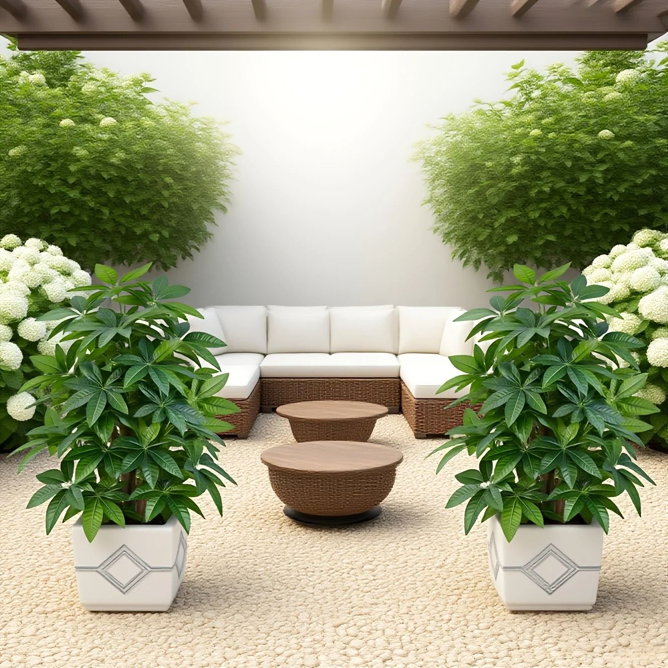 Large Artificial Money Tree Realistic Fake Palm Tree Decor for Indoor and Outdoor Spaces