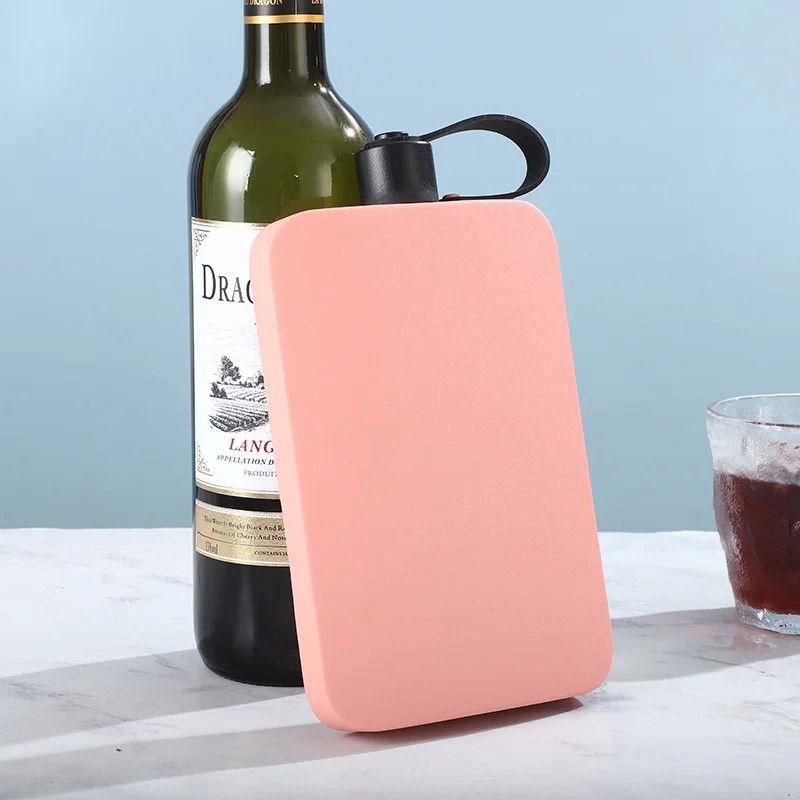 500ML Stainless Steel Flat Square Hip Flask