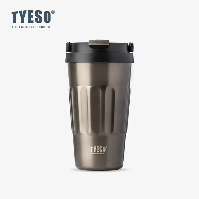 Tyeso Vintage Insulated Coffee Mug – Portable 304 Stainless Steel Travel Cup for Hot & Cold Drinks On-the-Go