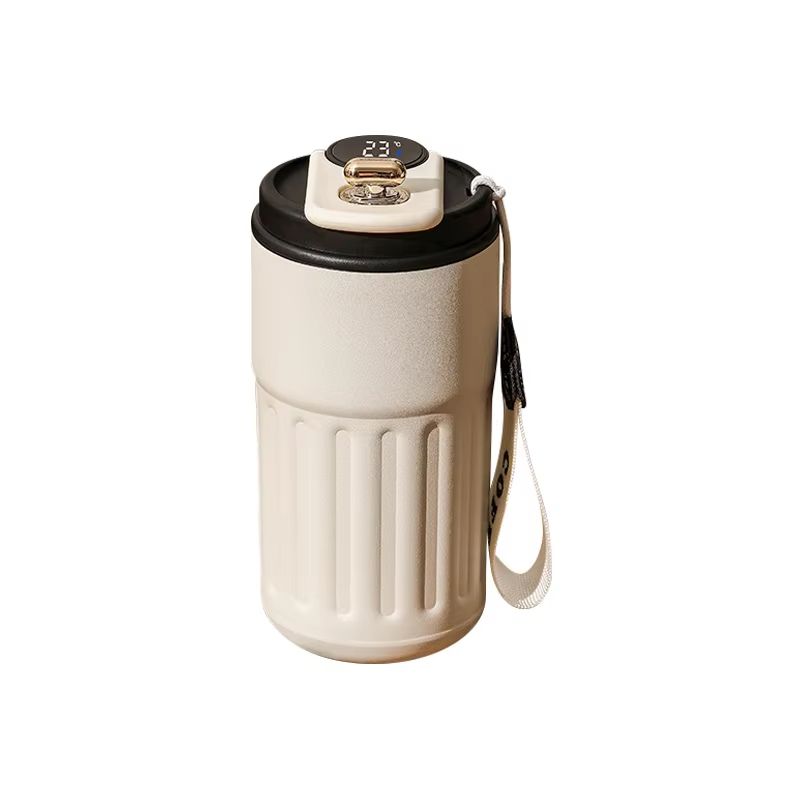 15.22fl oz Smart Display Thermos Bottle – Stainless Steel Vacuum Thermal Mug