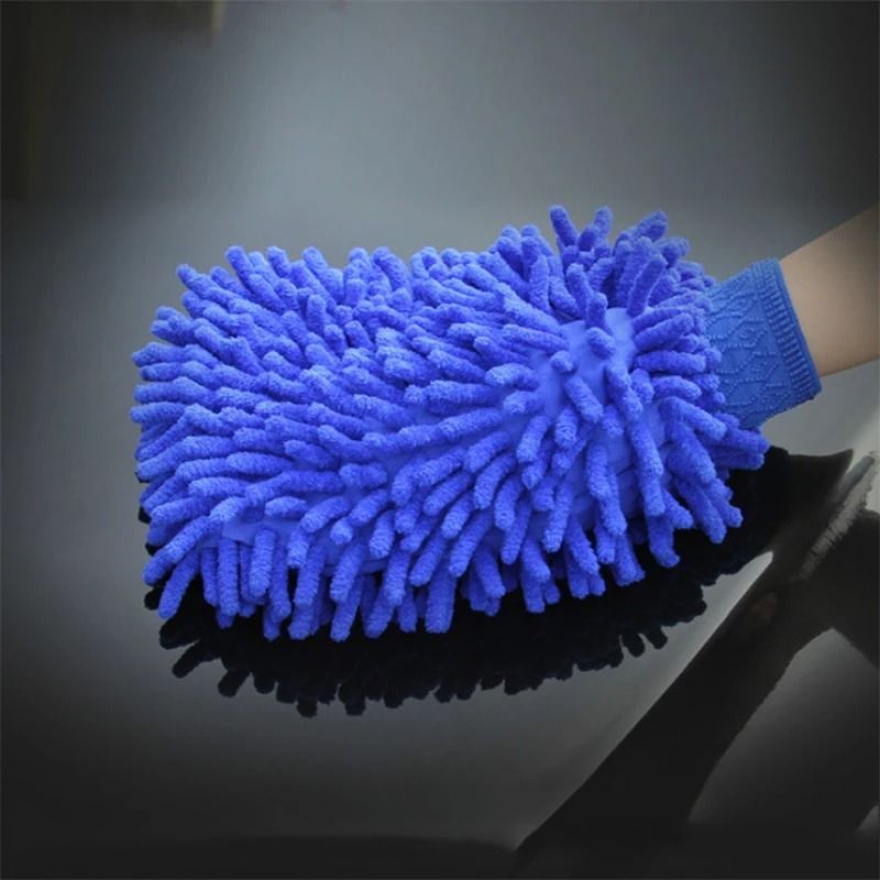 Microfiber Chenille Car Wash Glove Waterproof Thick Cleaning Mitt