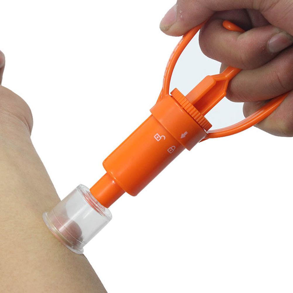Outdoor Venom Extractor & First Aid Survival Kit for Snake, Bee, Mosquito Bites