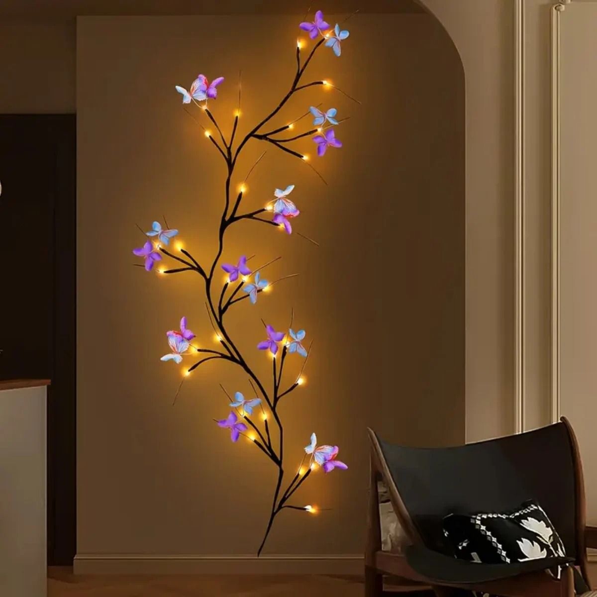 30LED Enchanted Willow Vine Light with Butterfly