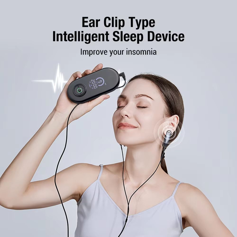 CalmWave CES Microcurrent Sleep Aid Device – Insomnia and Anxiety Relief Ear Clip