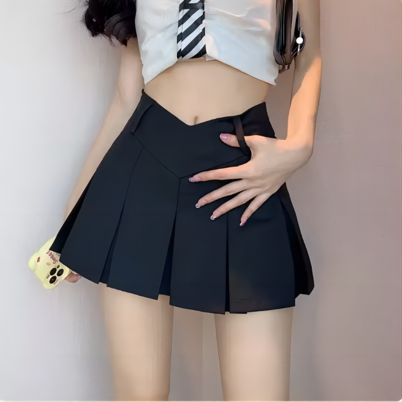 New, Sexy, High Waist Pleated Skirt, Vintage Mini Skirts for Women, Tennis Style, Summer Dance Skirt