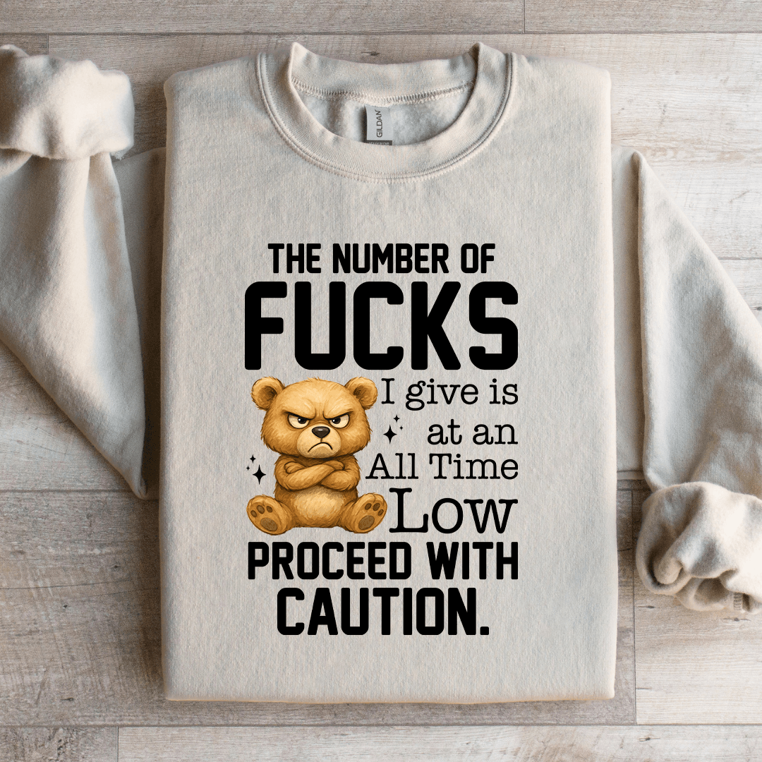The Number Of F-cks Sweatshirt