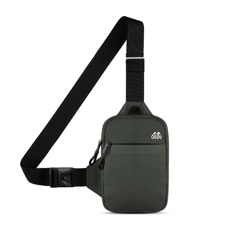 Mens Waterproof Chest & Crossbody Shoulder Bag with Phone Pouch