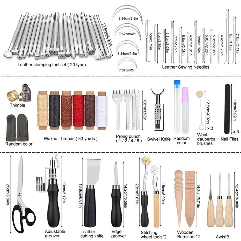 Leather Craft Sewing & Repair Kit – Professional Multi-Piece Stitching Set