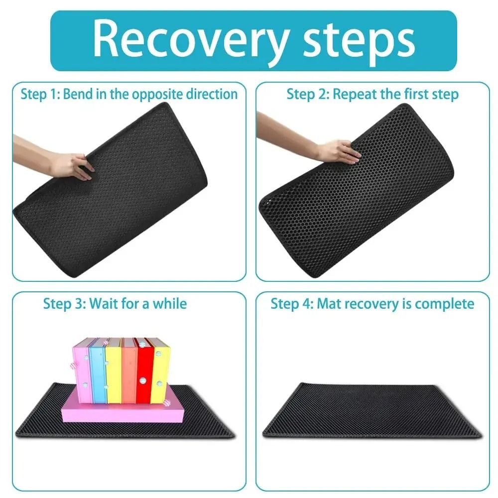 Double Layer Waterproof Cat Litter Mat Non Slip Pet Litter Box Pad