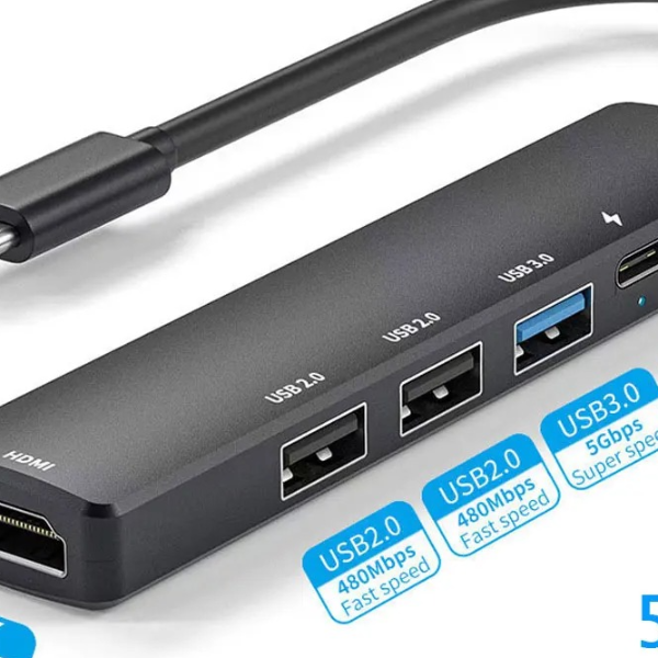 USB Type C Multiport Adapter PD Docking Station For Macbook Notebook Computer Data Transfer