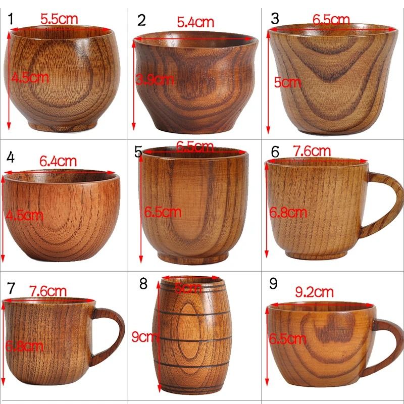 Wooden Big Belly Cup Handmade from Natural Spruce