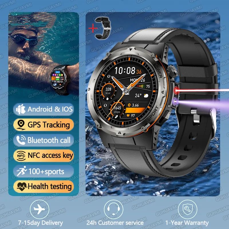 T-Rex 3 Rugged Smartwatch with GPS, NFC & 3ATM Waterproof Design