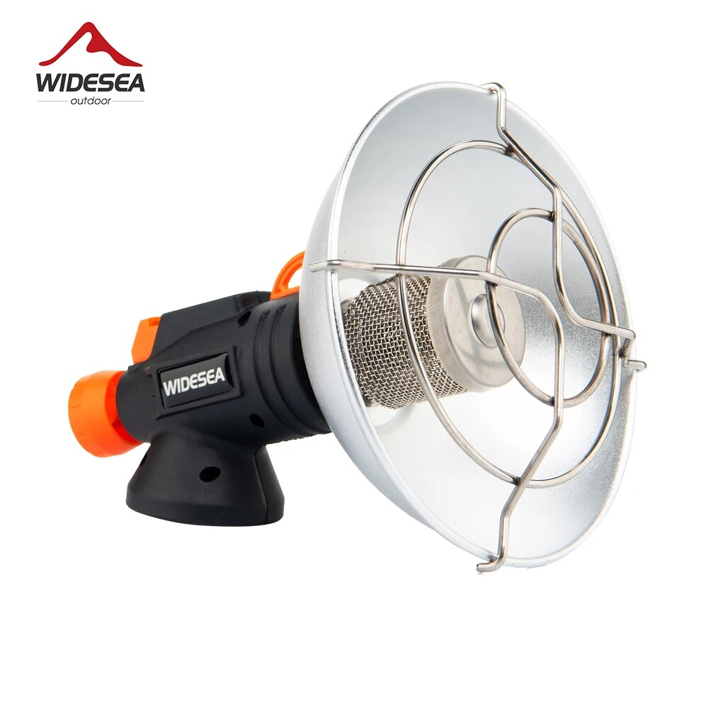 Widesea Portable Stainless Steel Camping Heater Gas Burner for Outdoor Stove, Winter Survival & Hiking Heating