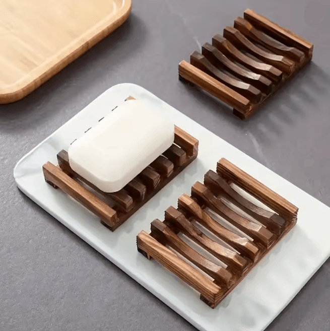 Natural Bamboo Soap Holder Tray