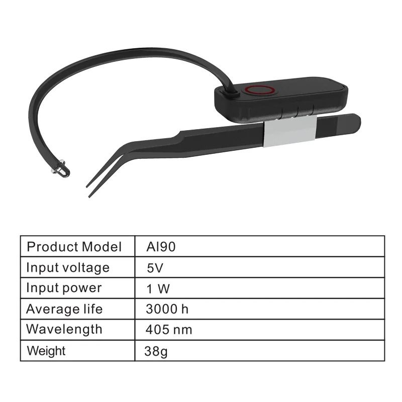 Mini Rechargeable UV Eyelash Lamp – Wireless Fast-Curing Glue Light – High-Yield Eyelash Grafting Interaction Hub