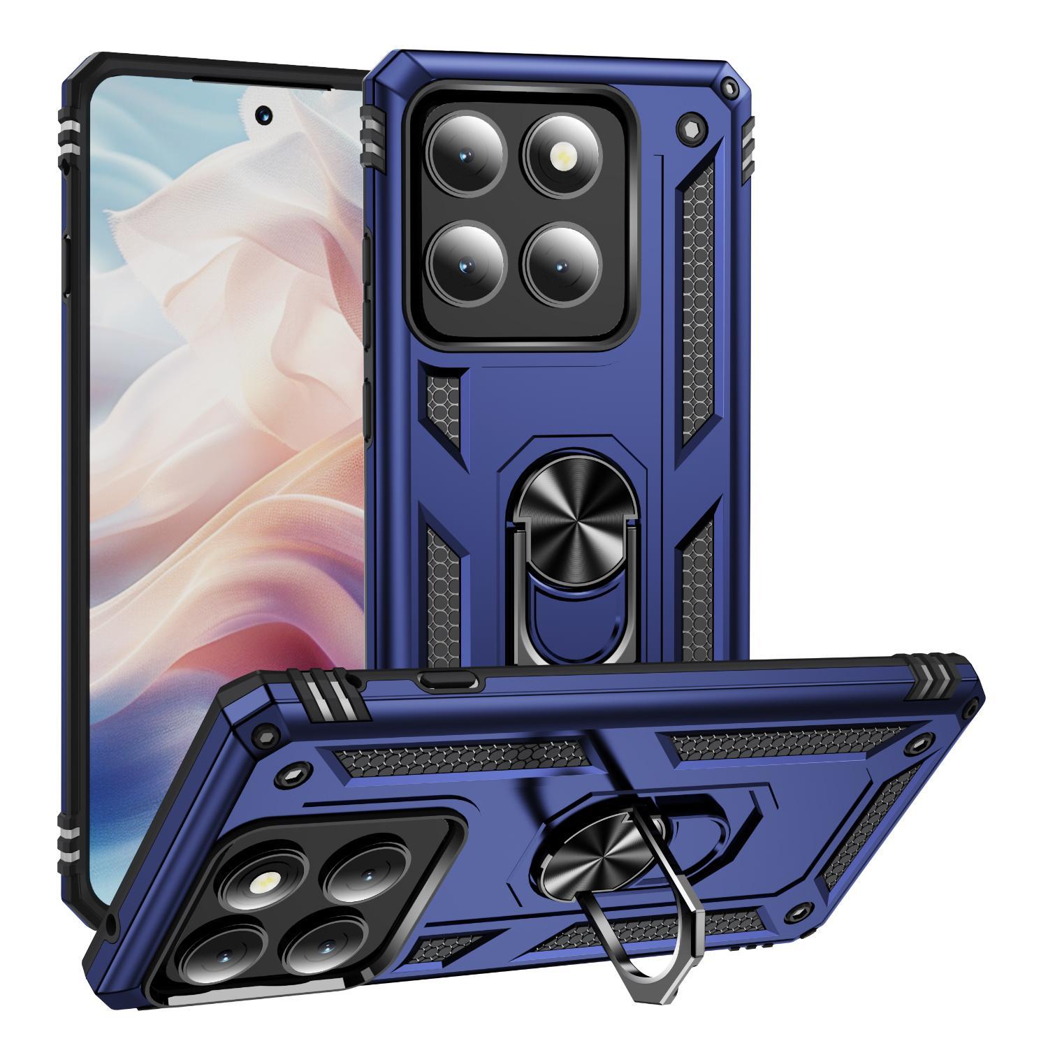 Motorola Edge Shockproof TPU PC Case with Integrated Ring Holder, Heavy Duty Protection