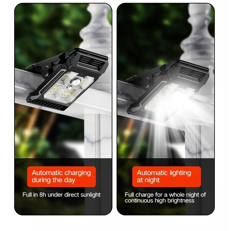 Intelligent Sensing Solar Clip Wall Lamp