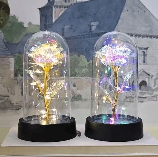 Artificial Eternal Rose with LED Light – Romantic Gift & Home Decor Flower