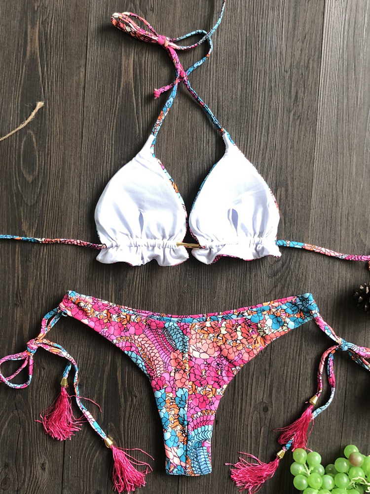Push Up Swimsuit, Swimwear String Bikini Set for Women, Beach Bathing Suit