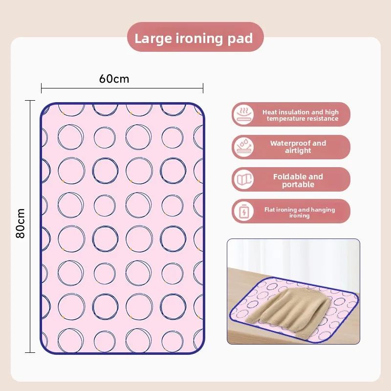 Foldable Ironing Pad with Heat Resistant Gloves