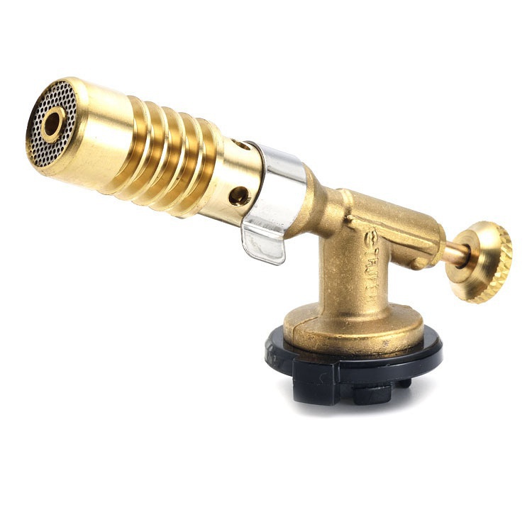 Butane Gas Torch with Auto Ignition Adjustable Flame for Cooking Camping and Soldering
