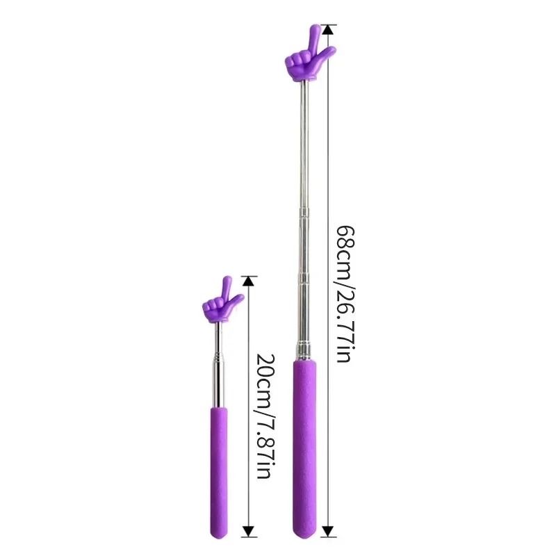 Telescopic Teaching Pointer Stainless Steel Extendable Presentation Stick