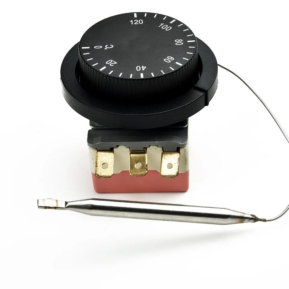 Adjustable Car Cooling Fan Thermostat Switch 32-248°F, Radiator Temperature Control Knob for 12V Electric Fans