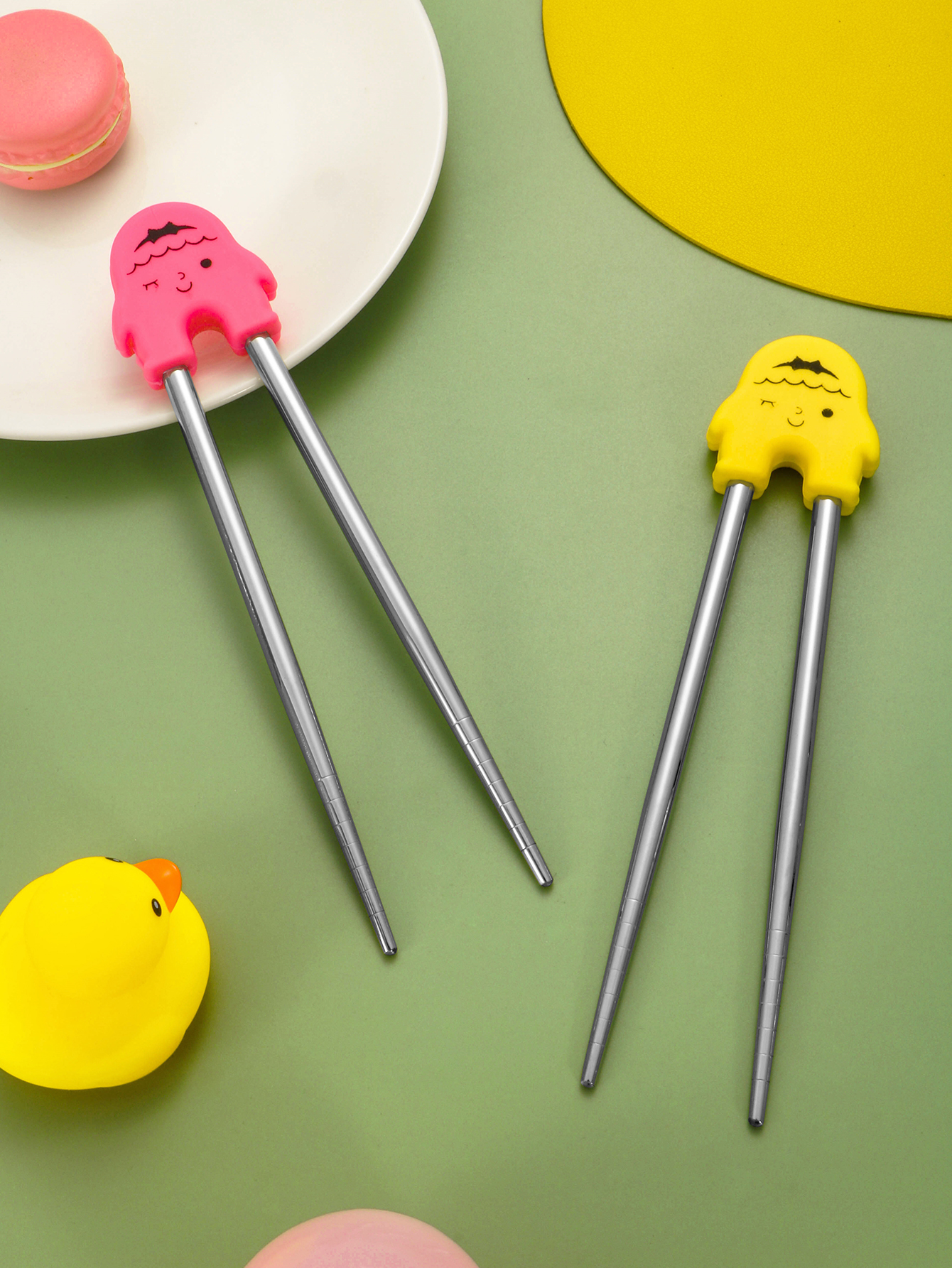 Cartoon Practice Chopsticks for Children, Special Dining Chopsticks, Beginners Training, Removable and Recyclable, Fun